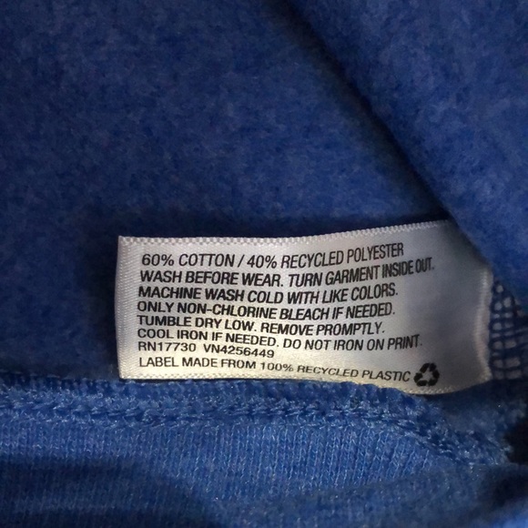 Cat & Jack sweatshirt Boys size XS 4 / 5 blue with orange GAME MODE on front NEW - Picture 4 of 6